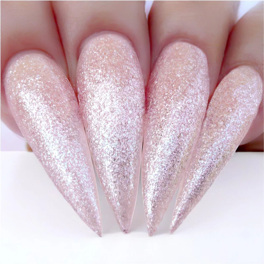 Kiara Sky Gel Nail Polish Duo - 584 Pink Glitter Colors - Eyes On The Prize - Image 3