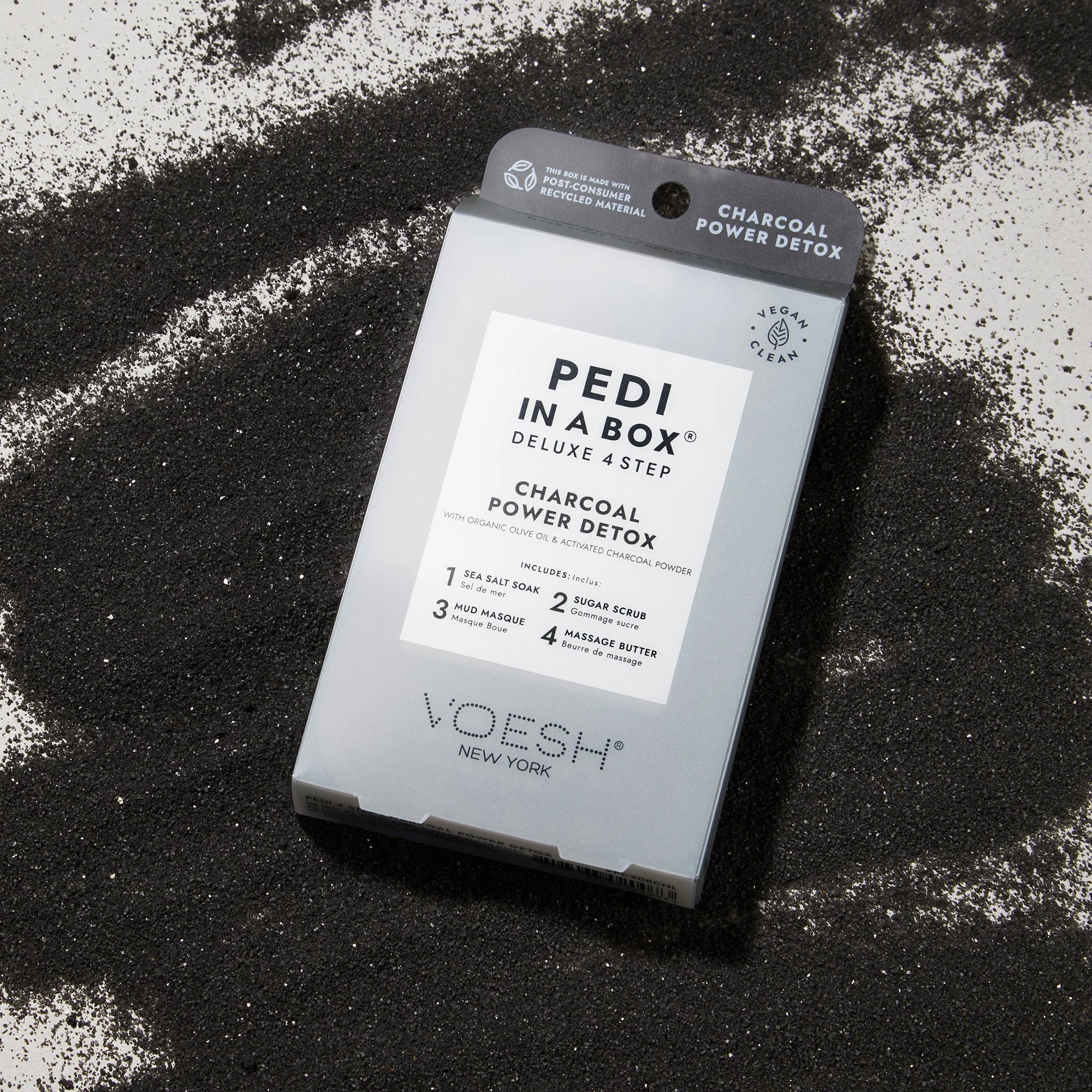 Voesh - Pedi in a Box Deluxe 4 Step Charcoal Power Detox - Image 2