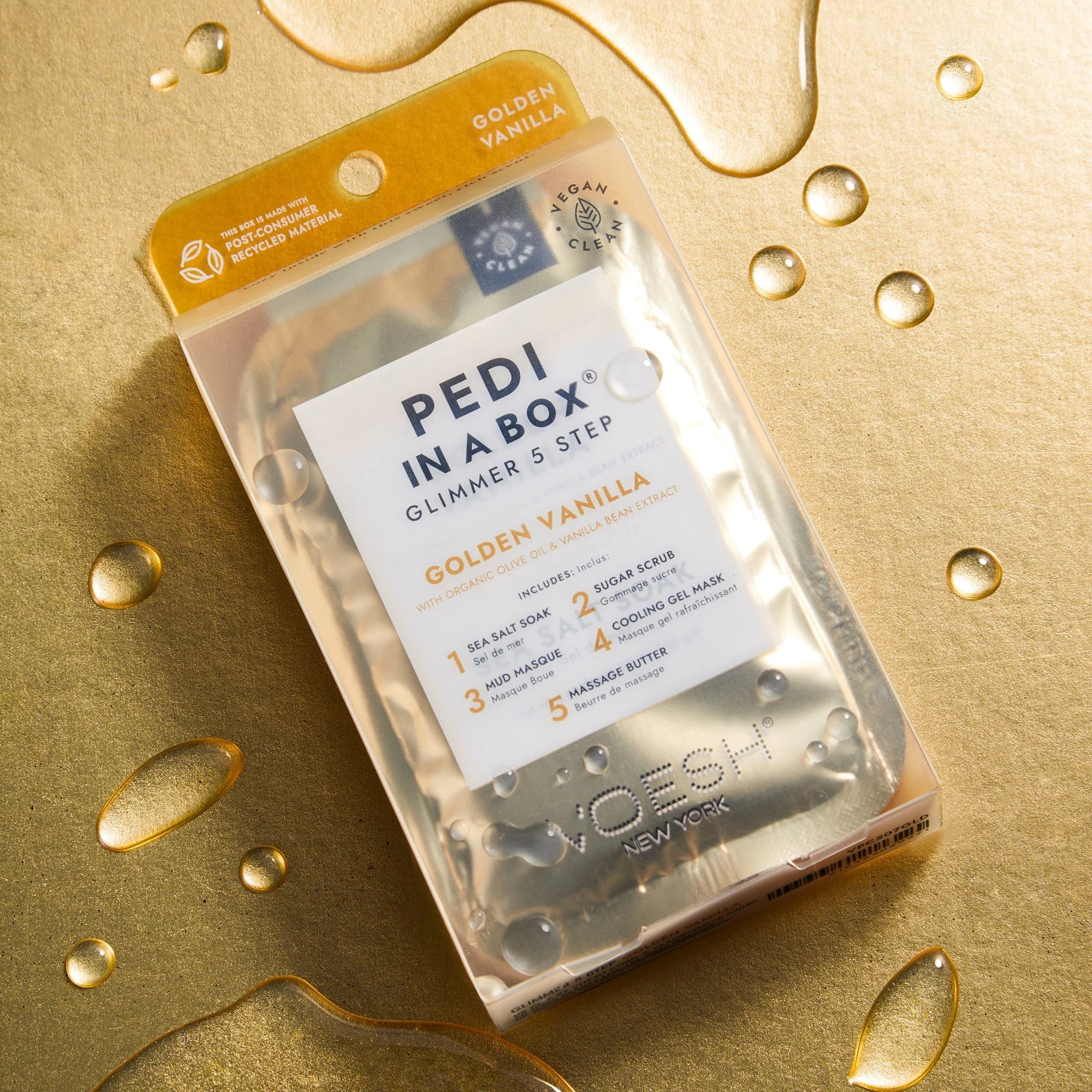 Voesh - Pedi in a Box Glimmer 5 Step Golden Vanilla - Image 2