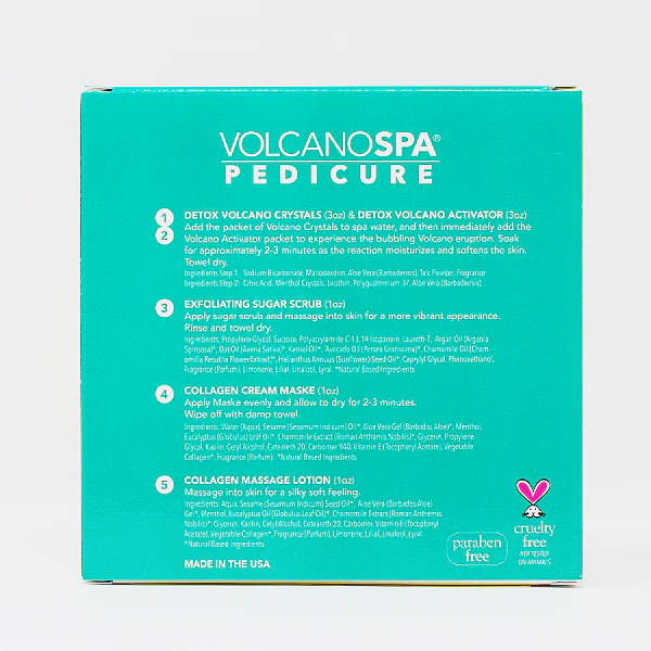 Volcano Spa Pedicure Kit- Green Tea & Aloe Vera Case of 26 by LaPalm - Image 4