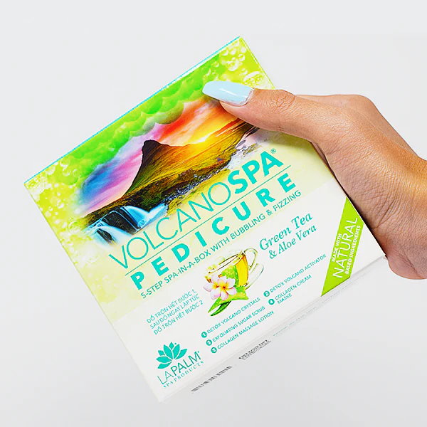 Volcano Spa Pedicure Kit- Green Tea & Aloe Vera Case of 26 by LaPalm - Image 5