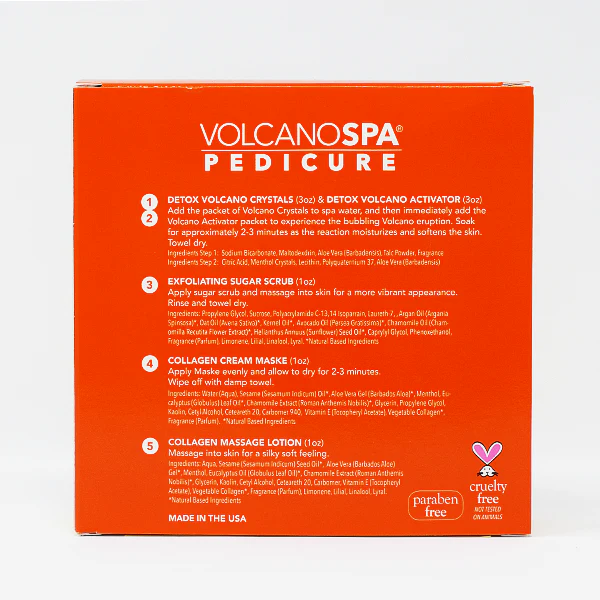 Volcano Spa Pedicure Kit - Orange No. 5 Case of 36 by LaPalm - Image 4